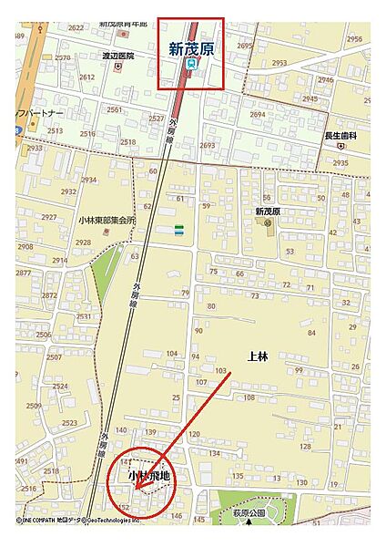 地図を拡大表示