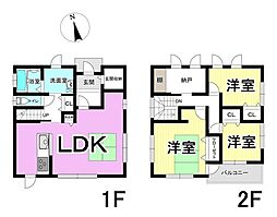 中古戸建　瑞穂市穂積 3SLDKの間取り