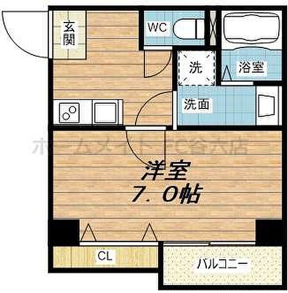 ETC福島 ｜大阪府大阪市福島区福島4丁目(賃貸マンション1K・7階・23.01㎡)の写真 その2