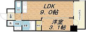 ミラージュパレス難波グランツ  ｜ 大阪府大阪市浪速区桜川4丁目3-25（賃貸マンション1LDK・7階・31.92㎡） その2