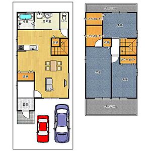 間取り：完成予想図