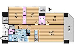 間取図画像 3LDK