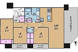 間取図画像 3LDK