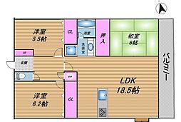 間取図画像 3LDK