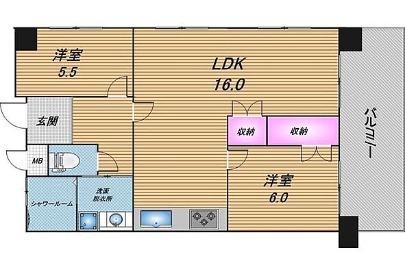 間取り ラフィーネヌーベル屋冨祖 6階/-