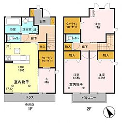 ポンテローザ 3SLDKの間取図画像