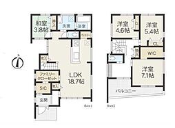 小田原市久野　新築戸建　全1棟　1号棟