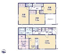 相模原市中央区淵野辺本町3丁目第35　新築戸建　全3棟　1号棟