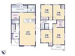 横浜市青葉区あざみ野南4丁目1期　新築戸建　全3棟　1号棟