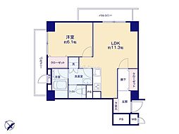 間取図画像 1LDK