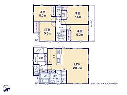 茅ヶ崎市今宿3期　新築戸建　全2棟　1号棟