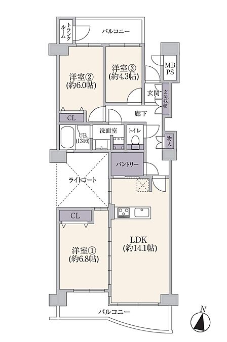 3LK 間取り