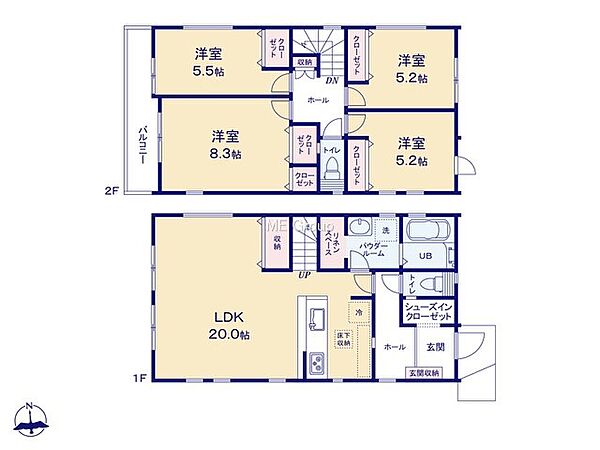 間取りを拡大表示