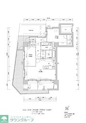 The TEN GOOD祖原2 2LDKの間取図画像