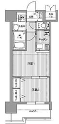エンクレスト大橋 9階2Kの間取り
