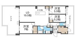 アイランドシティ・ザ・ガーデンV 3LDKの間取図画像