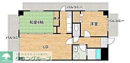 サンヒルズ竹田2 2LDKの間取図画像