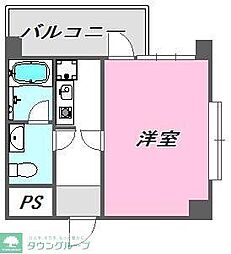 VIP薬院 1Kの間取図画像