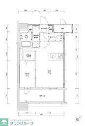 エンクレスト博多駅南GRACE 1LDKの間取図画像