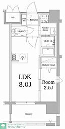 エンクレスト大手門GLOW 1LDKの間取図画像