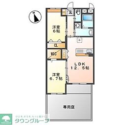 La maison du reve 2LDKの間取図画像