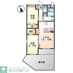La maison du reve 2LDKの間取図画像