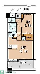 クリエート日赤通り 1LDKの間取図画像