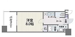 S-FORT福岡県庁前 1Kの間取図画像
