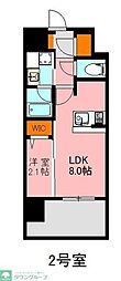 デュ・レジア博多レジデンス 1LDKの間取図画像