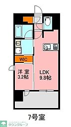 デュ・レジア博多レジデンス 1LDKの間取図画像