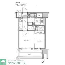 ネストピア東比恵駅前IV 2Kの間取図画像