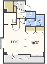 ルピエ舞鶴 1LDKの間取図画像