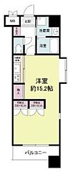 グランパーク天神 ワンルームの間取図画像