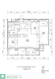The TEN GOOD祖原2 3LDKの間取図画像