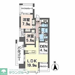 グランドメゾン大濠公園2020 2SLDKの間取図画像