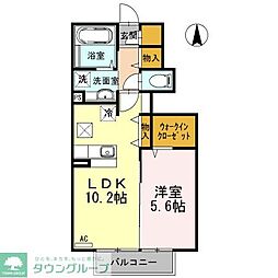 エミネント千早 1LDKの間取図画像