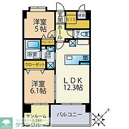 Sun・Blesso塩原 2SLDKの間取図画像