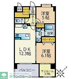 Sun・Blesso塩原 2SLDKの間取図画像