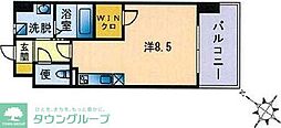 カーサエンペサール 1Kの間取図画像