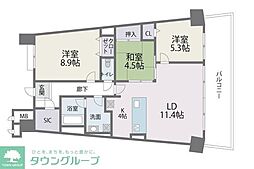 アイランドシティインフィニガーデンE棟 3LDKの間取図画像