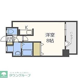 ルピエ平尾 ワンルームの間取図画像