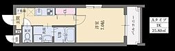 ライフフィールド諸岡 1Kの間取図画像