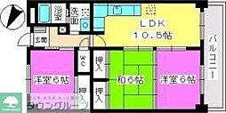 エクセレント36 3LDKの間取図画像