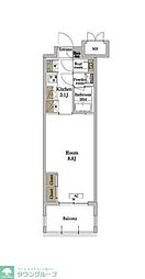 RJRプレシア博多パークレジデンス 1Kの間取図画像