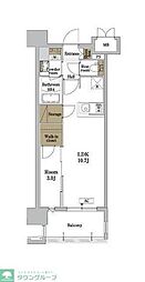 RJRプレシア博多パークレジデンス 1LDKの間取図画像