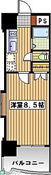 ROYAL博多駅東84 1Kの間取図画像