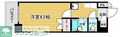 リファレンス住吉 1Kの間取図画像