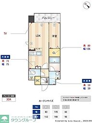 福岡市南区那の川2丁目マンション 1LDKの間取図画像