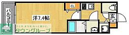 Residence TAKAMIYA 1Kの間取図画像