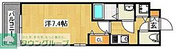 Residence TAKAMIYA 1Kの間取図画像